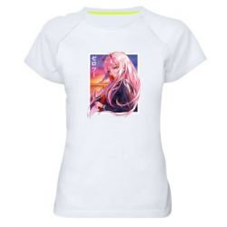 Женская футболка для спорта Ноль Два - PrintSalon