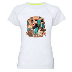 Женская футболка для спорта Очень странные дела арт - PrintSalon