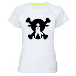 Жіноча футболка для спорту One Piece Luffy Captain - PrintSalon