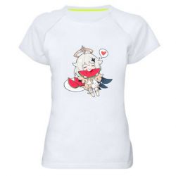 Жіноча футболка для спорту Паймон з кавуном - PrintSalon