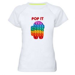 Жіноча футболка для спорту Pop It Among Us - PrintSalon