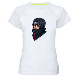 Жіноча футболка для спорту Portrait of Itachi - PrintSalon