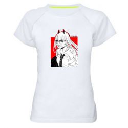 Женская футболка для спорта Power red - PrintSalon