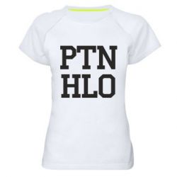 Женская спортивная футболка PTN HLO - PrintSalon