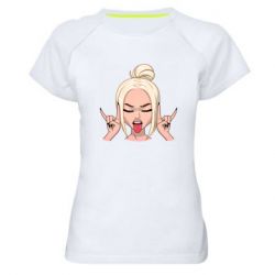 Женская футболка для спорта Punk Girl - PrintSalon