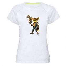 Женская футболка для спорта Ratchet with Clank - PrintSalon