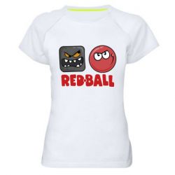 Жіноча футболка для спорту Red ball 4 - PrintSalon