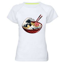 Женская футболка для спорта Remen Wave - PrintSalon