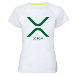 Женская футболка для спорта Ripple XRP - PrintSalon