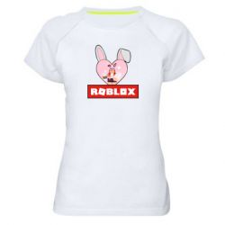 Женская футболка для спорта Roblox Bunny Girl Skin - PrintSalon