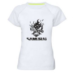 Жіноча футболка для спорту Rock Group Logo - Samurai - PrintSalon