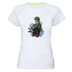 Женская футболка для спорта Ророноа Зоро - PrintSalon