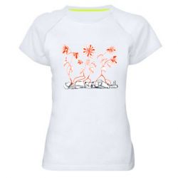 Женская спортивная футболка Русский солдат в Украине - PrintSalon