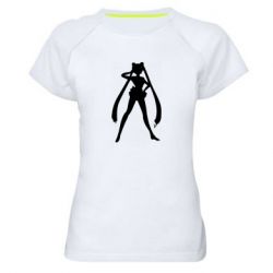 Жіноча футболка для спорту Sailor Moon silhouette - PrintSalon