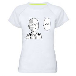 Женская футболка для спорта Saitama ok - PrintSalon