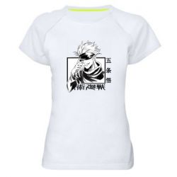 Женская футболка для спорта Satoru Gojo - PrintSalon