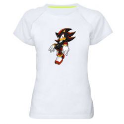 Женская футболка для спорта Shadow the hedgehog - PrintSalon