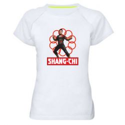 Женская футболка для спорта Шан Чи и кольца - PrintSalon