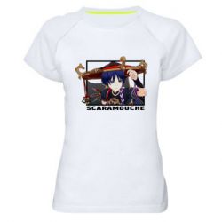Жіноча футболка для спорту Скарамучча - PrintSalon