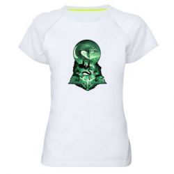 Жіноча футболка для спорту Slytherin collage - PrintSalon
