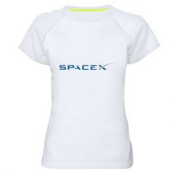 Женская футболка для спорта SpaceX - PrintSalon