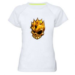 Женская футболка для спорта Standoff - Gold Skull - PrintSalon