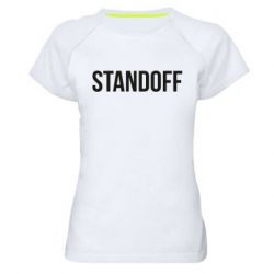 Женская футболка для спорта Standoff - PrintSalon