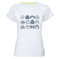 Женская футболка для спорта Star wars icons - PrintSalon
