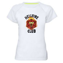 Женская футболка для спорта Stranger Things: Hellfire club - PrintSalon