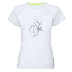 Женская футболка для спорта Strong family - PrintSalon