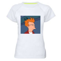 Женская футболка для спорта Suspicious Fry - PrintSalon