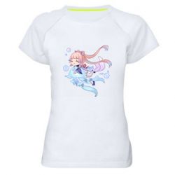 Жіноча футболка для спорту Swimming Kokomi - PrintSalon