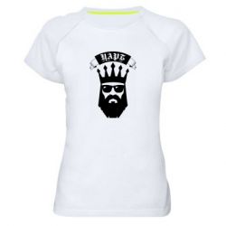 Женская футболка для спорта The Bearded Tsar - PrintSalon