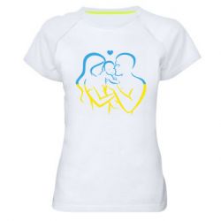 Женская спортивная футболка Украина! Семья! - PrintSalon