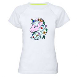 Женская футболка для спорта Unicorn Princess - PrintSalon