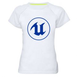 Женская футболка для спорта Unreal Engine Logo - PrintSalon