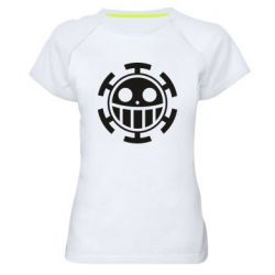 Женская футболка для спорта Ван Пис флаг Трафальгара - PrintSalon