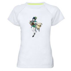 Женская футболка для спорта Venti Genshin Impact - PrintSalon