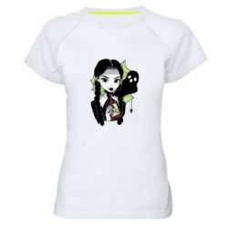 Жіноча футболка для спорту Венздей з отрутою - PrintSalon