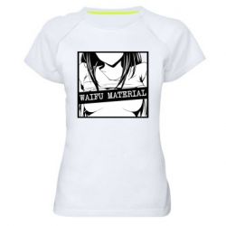 Жіноча футболка для спорту Waifu Material - PrintSalon