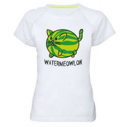 Женская футболка для спорта Watermeowloon - PrintSalon
