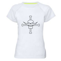 Женская футболка для спорта Whitebeard logo - PrintSalon