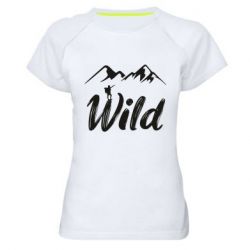 Женская футболка для спорта Wild - PrintSalon