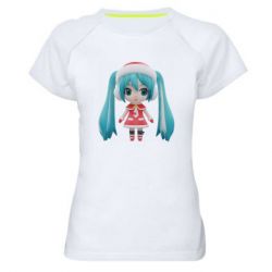 Женская футболка для спорта Winter Hatsune Miku - PrintSalon