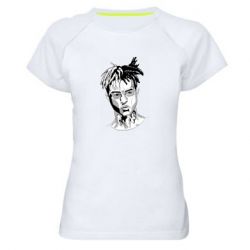 Женская футболка для спорта XXXTentacion Monochrome Art - PrintSalon