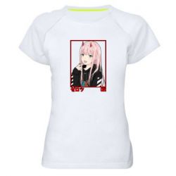 Женская футболка для спорта Zero Two Modern Style - PrintSalon