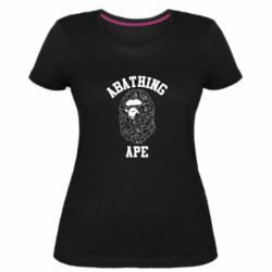 Женская премиум футболка A Bathing Ape art - PrintSalon