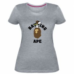 Женская премиум футболка A bathing ape peanuts - PrintSalon