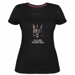 Жіноча преміум футболка A killer monster - PrintSalon