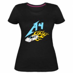 Женская премиум футболка A4 Lamba And Fire - PrintSalon